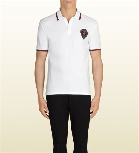 gnocchi white gucci shirt|Gucci polo shirts for men.